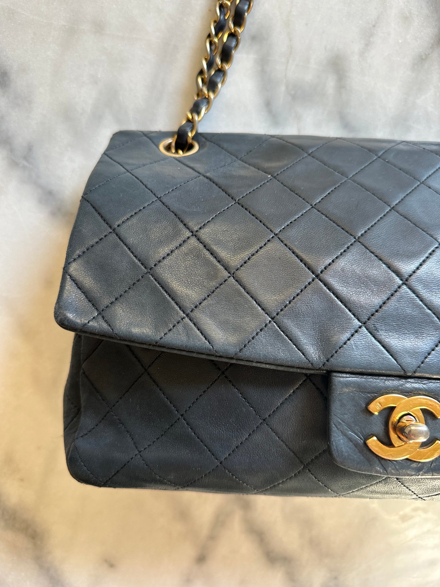 Chanel medium Classic double flap bag black