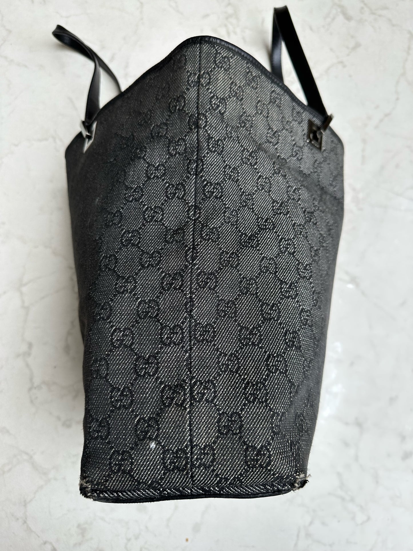 Grey canvas bag