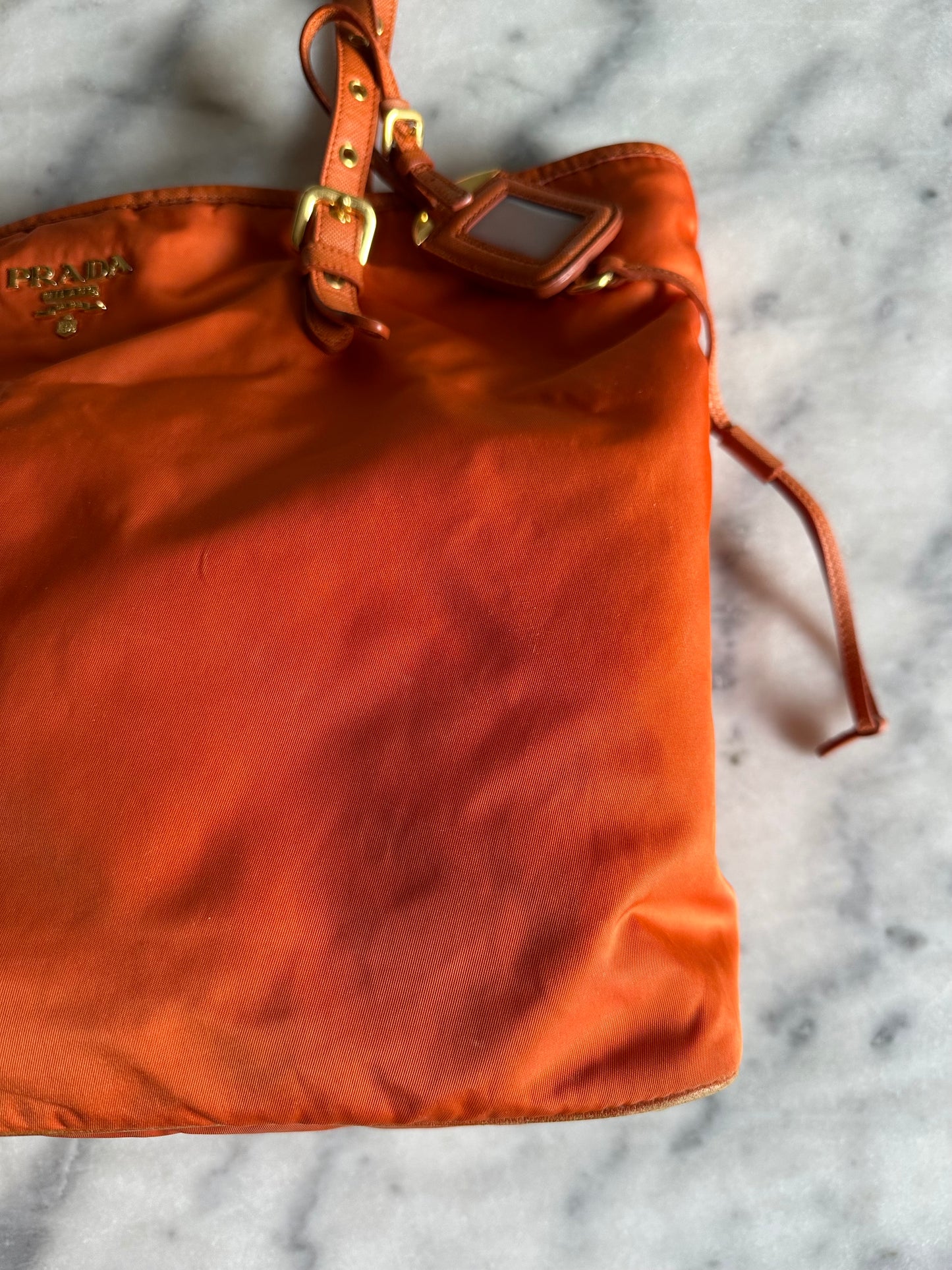 Prada shopper orange
