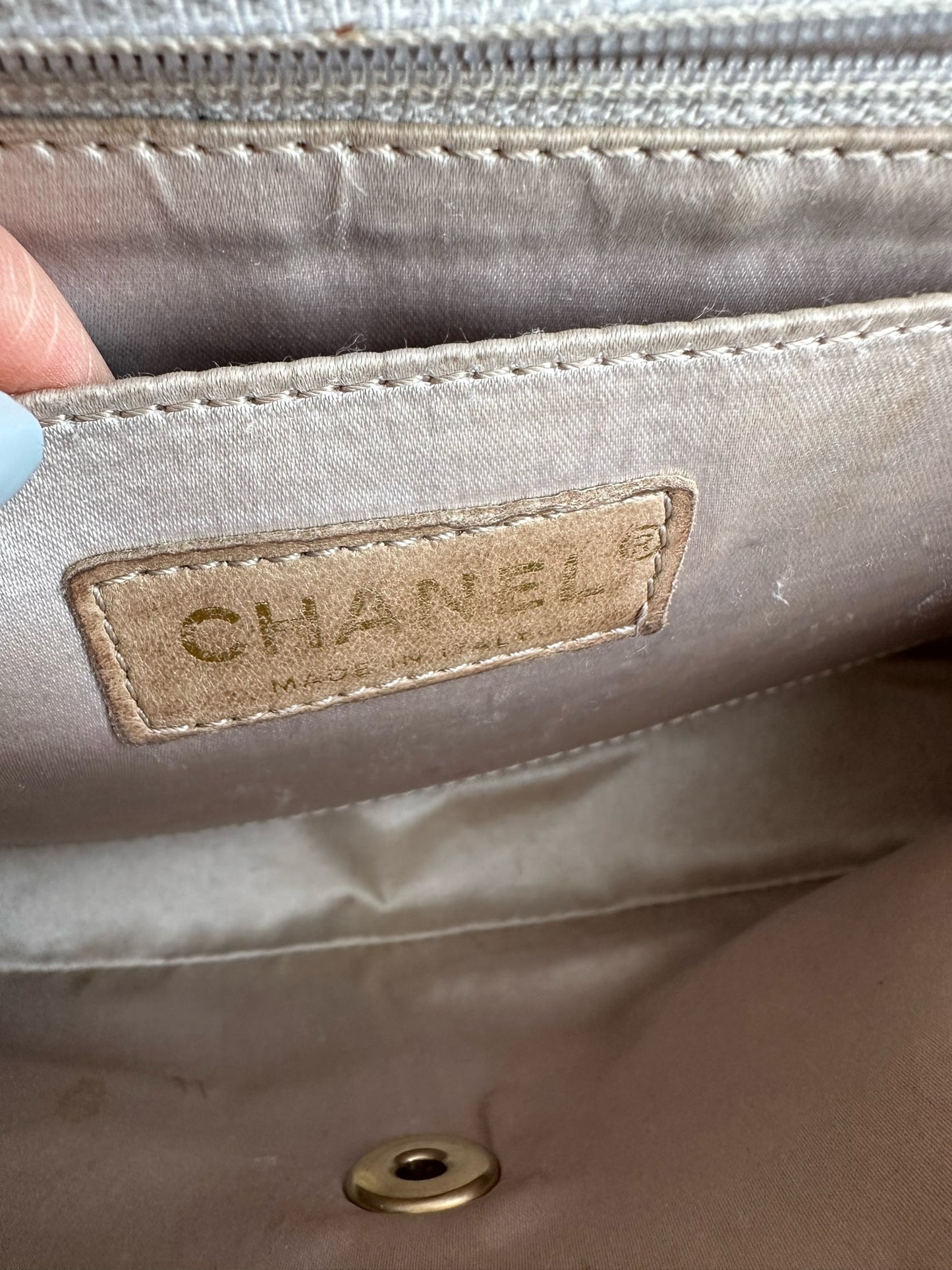 Denim canvas bag
