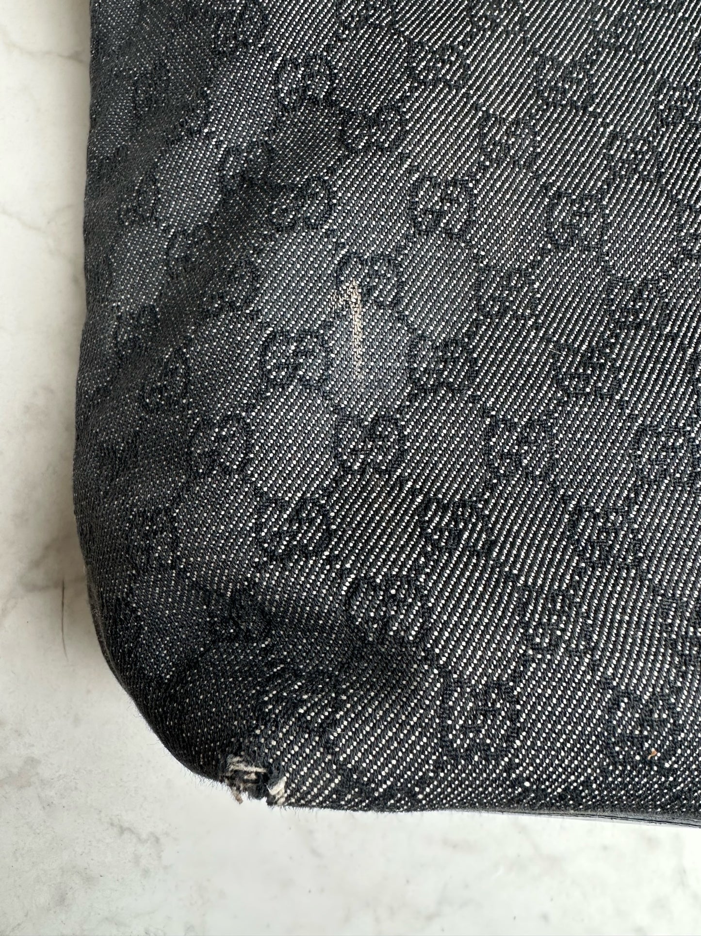 Grey canvas bag