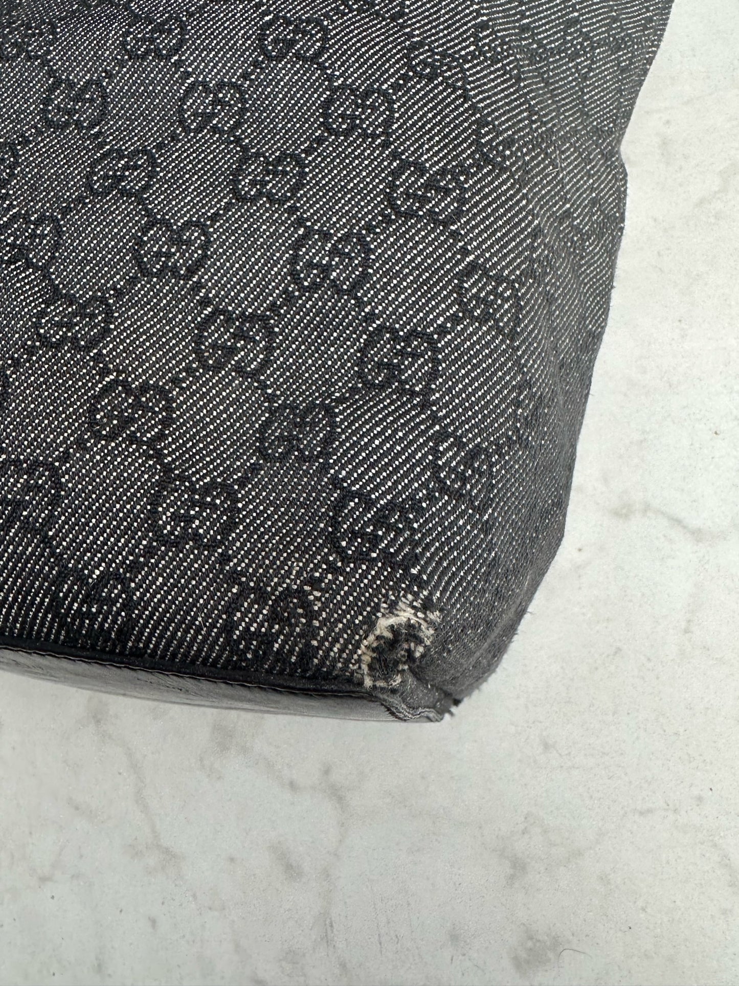 Grey canvas bag