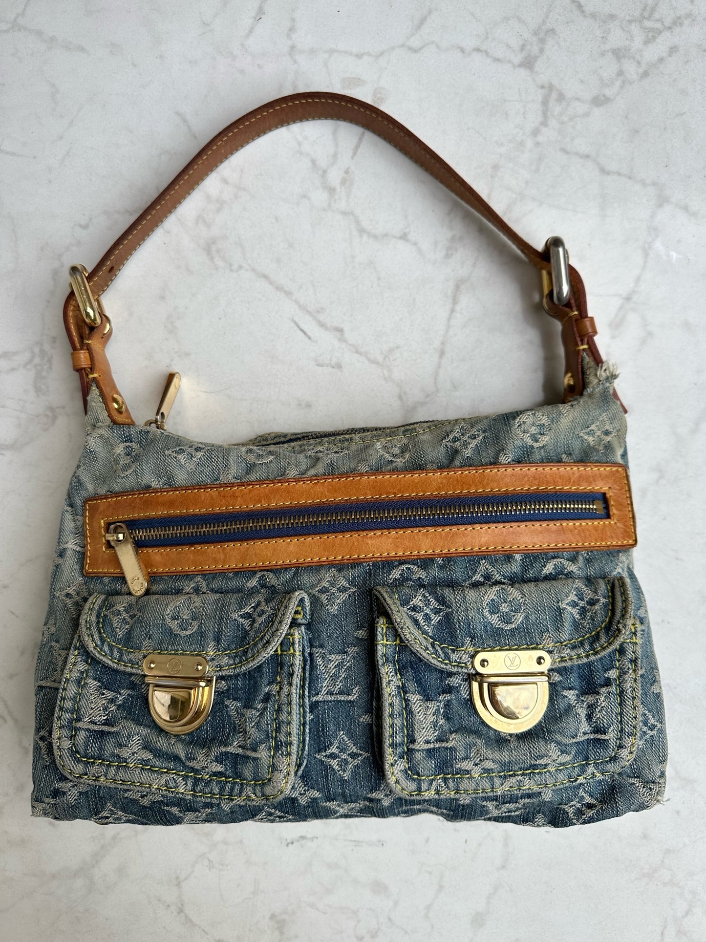Baggy in blue denim canvas