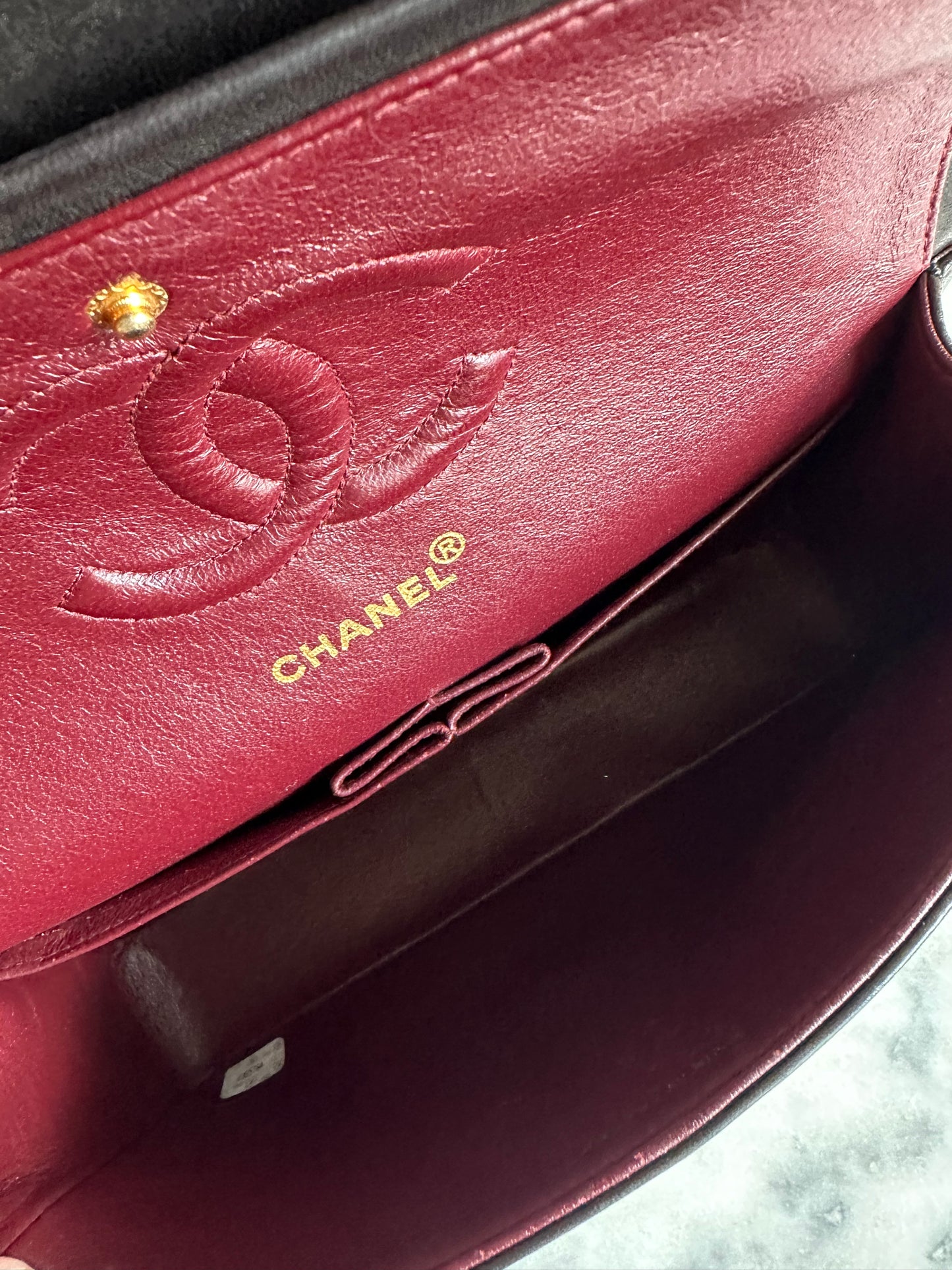 Chanel medium Classic double flap bag black