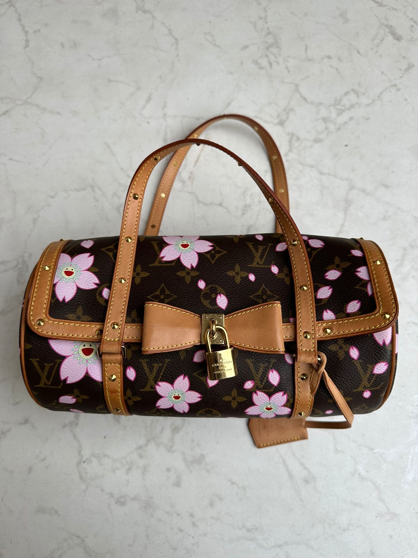 Takashi Murakami cherry blossom papillon bag