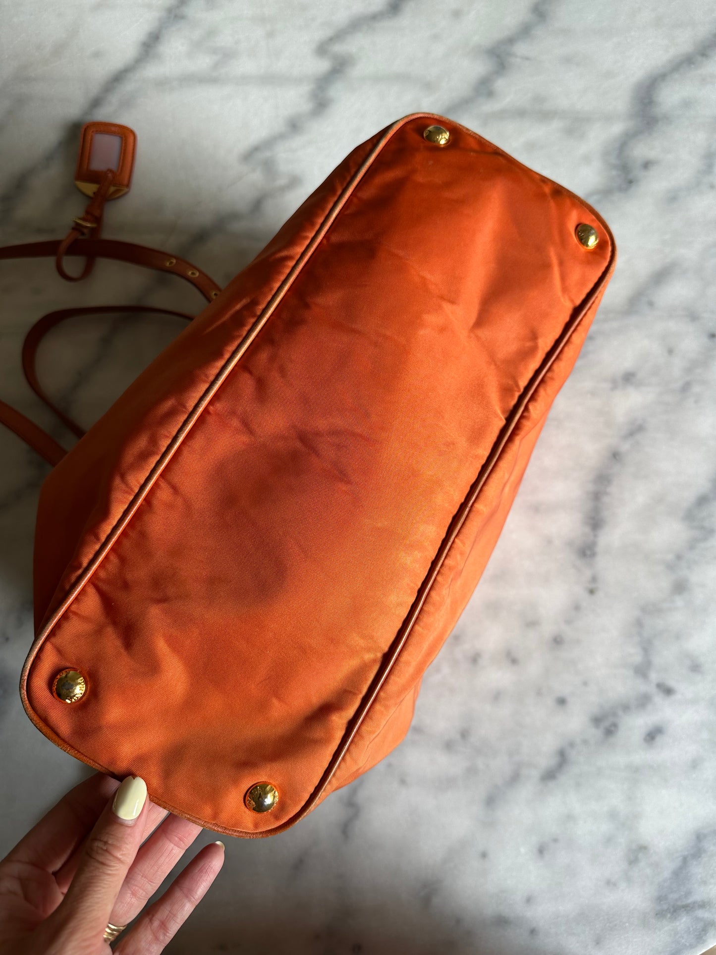 Prada shopper orange