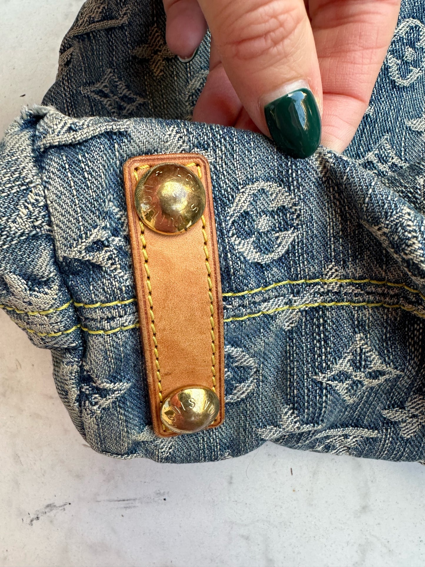 Baggy in blue denim canvas