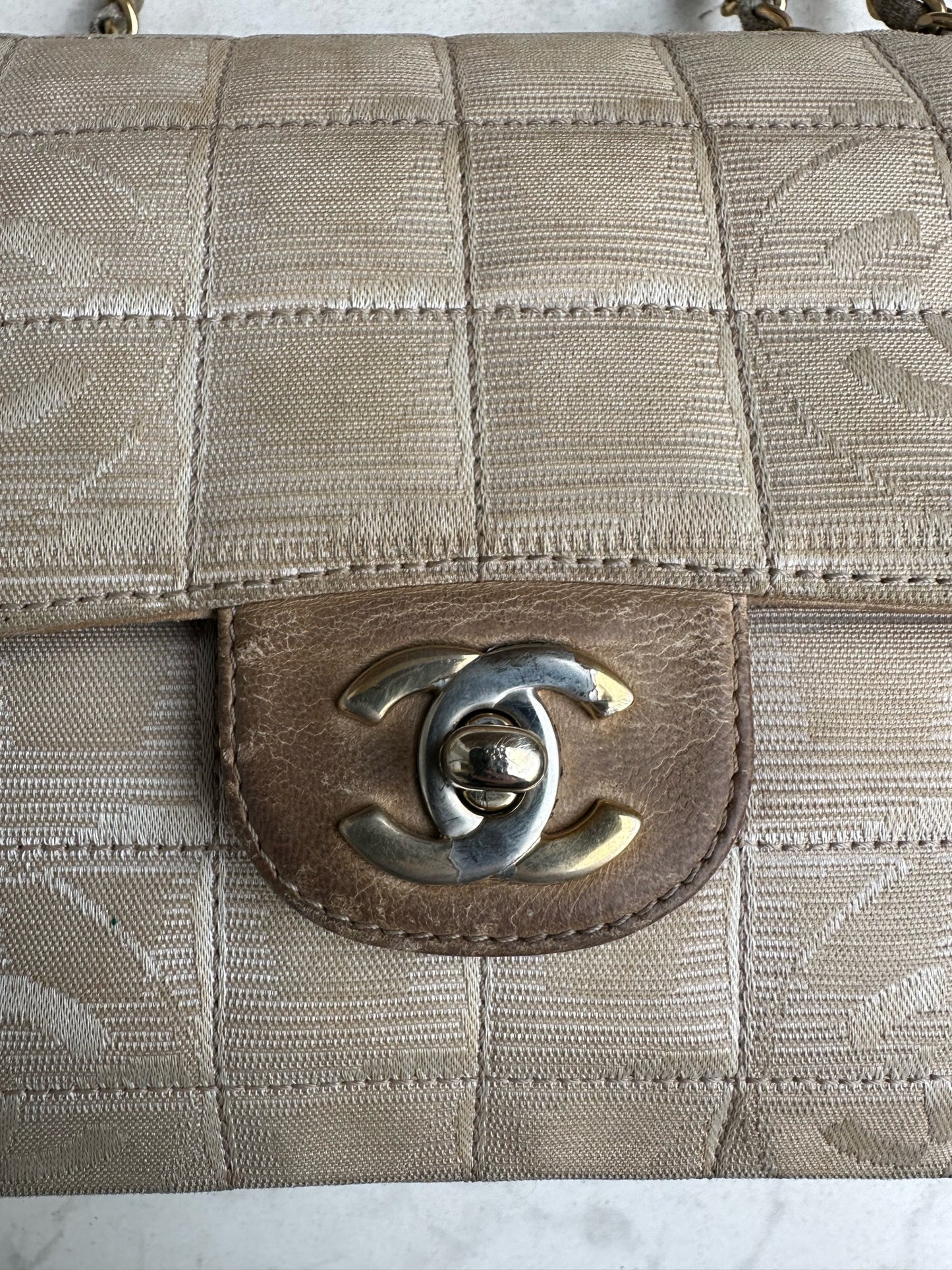 Denim canvas bag