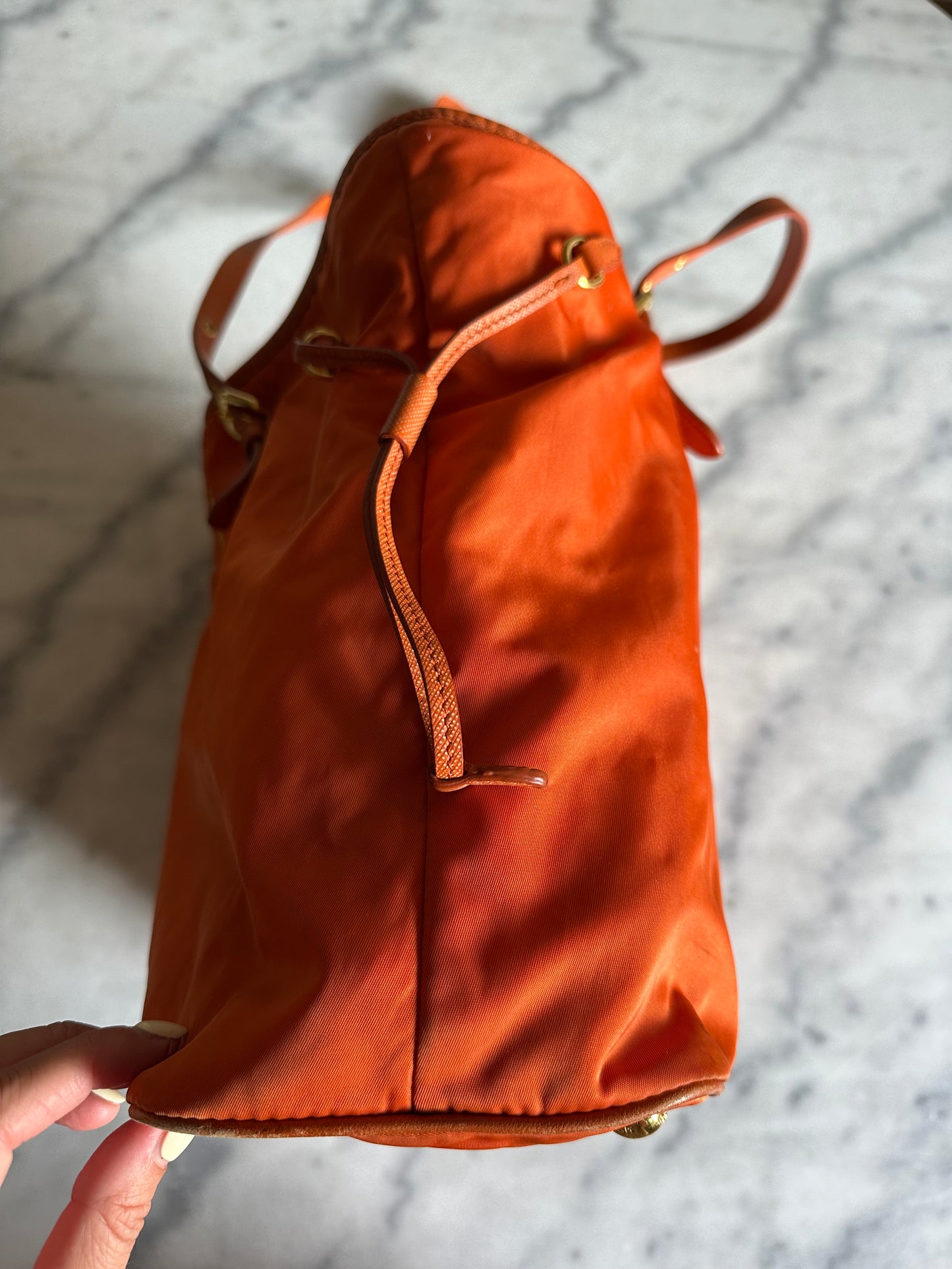 Prada shopper orange
