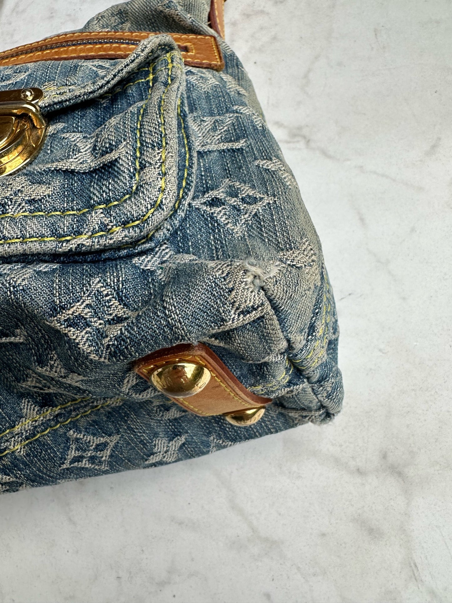 Baggy in blue denim canvas