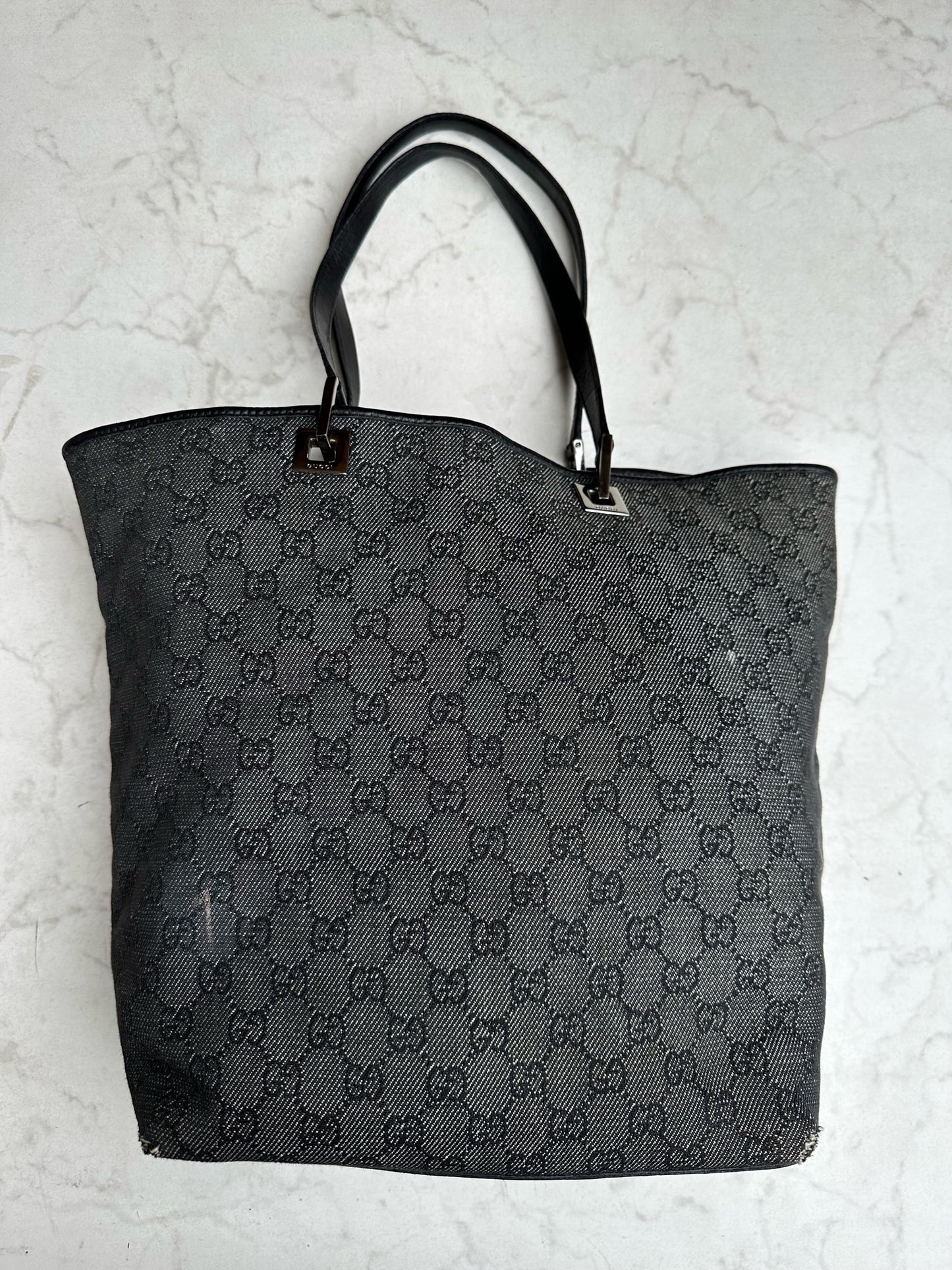 Grey canvas bag