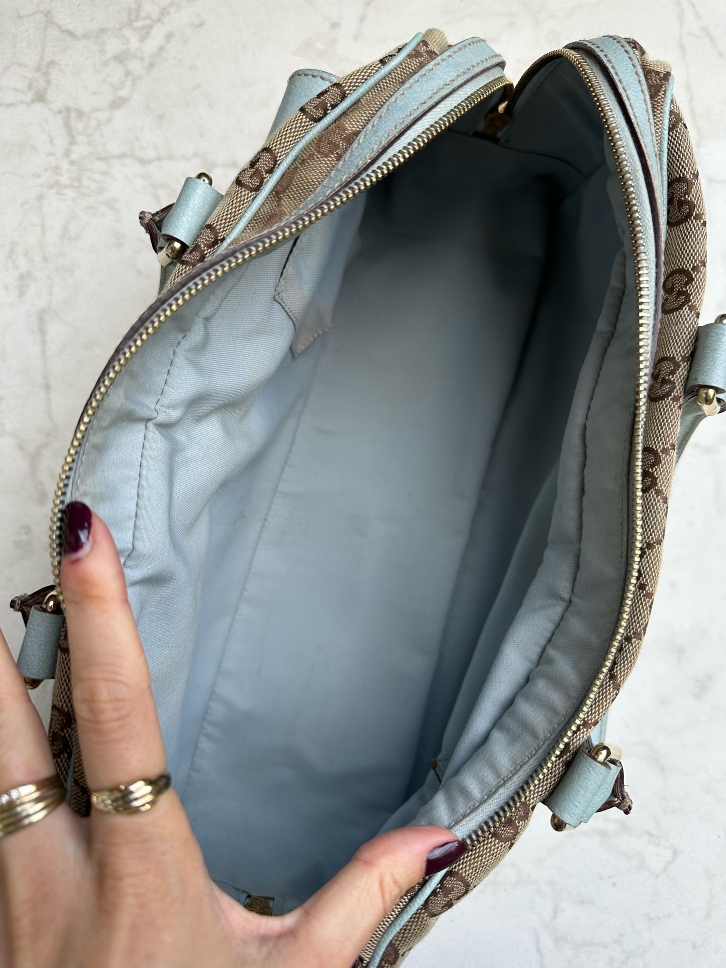 Vintage monogram canvas bag