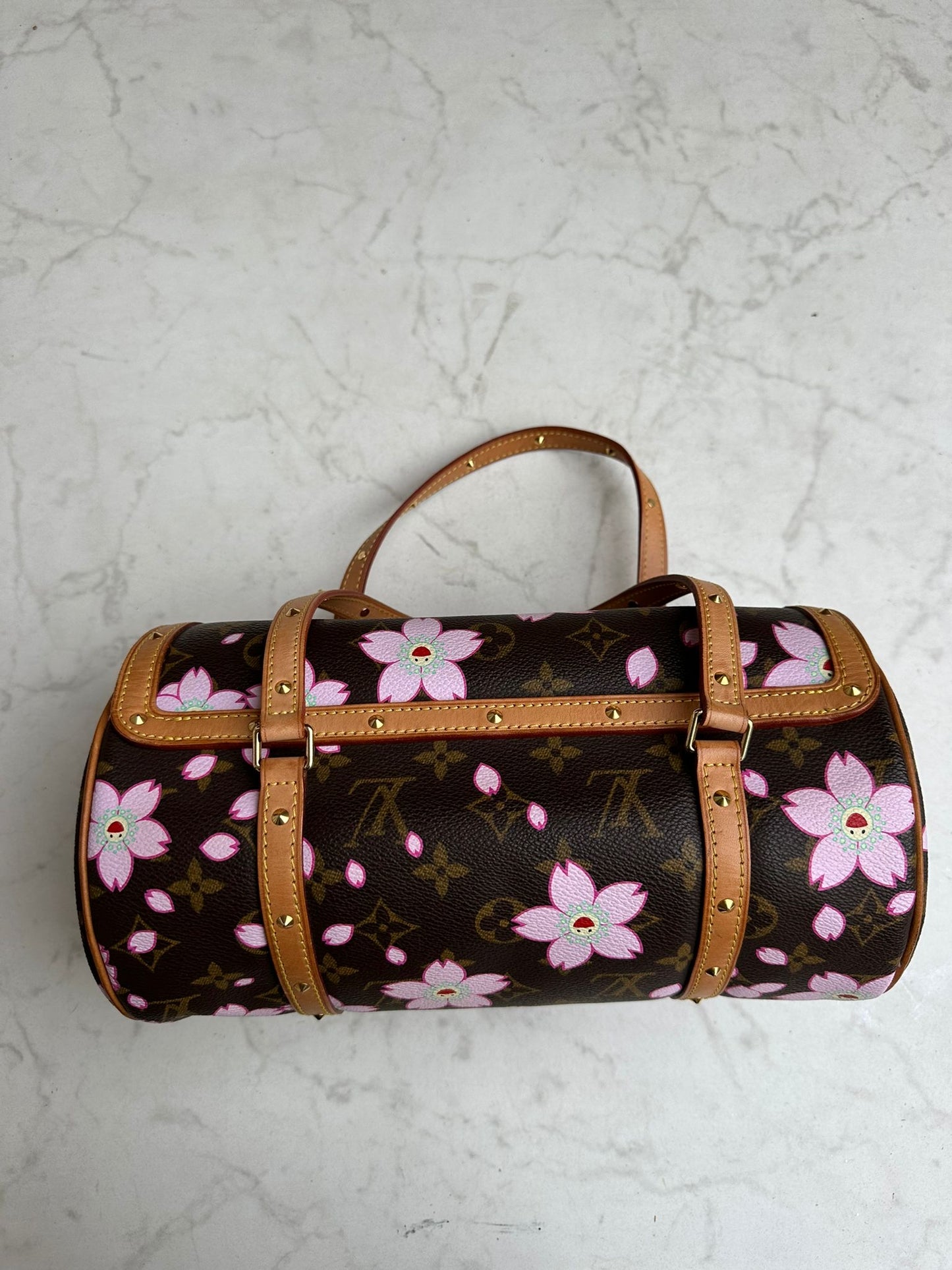 Takashi Murakami cherry blossom papillon bag