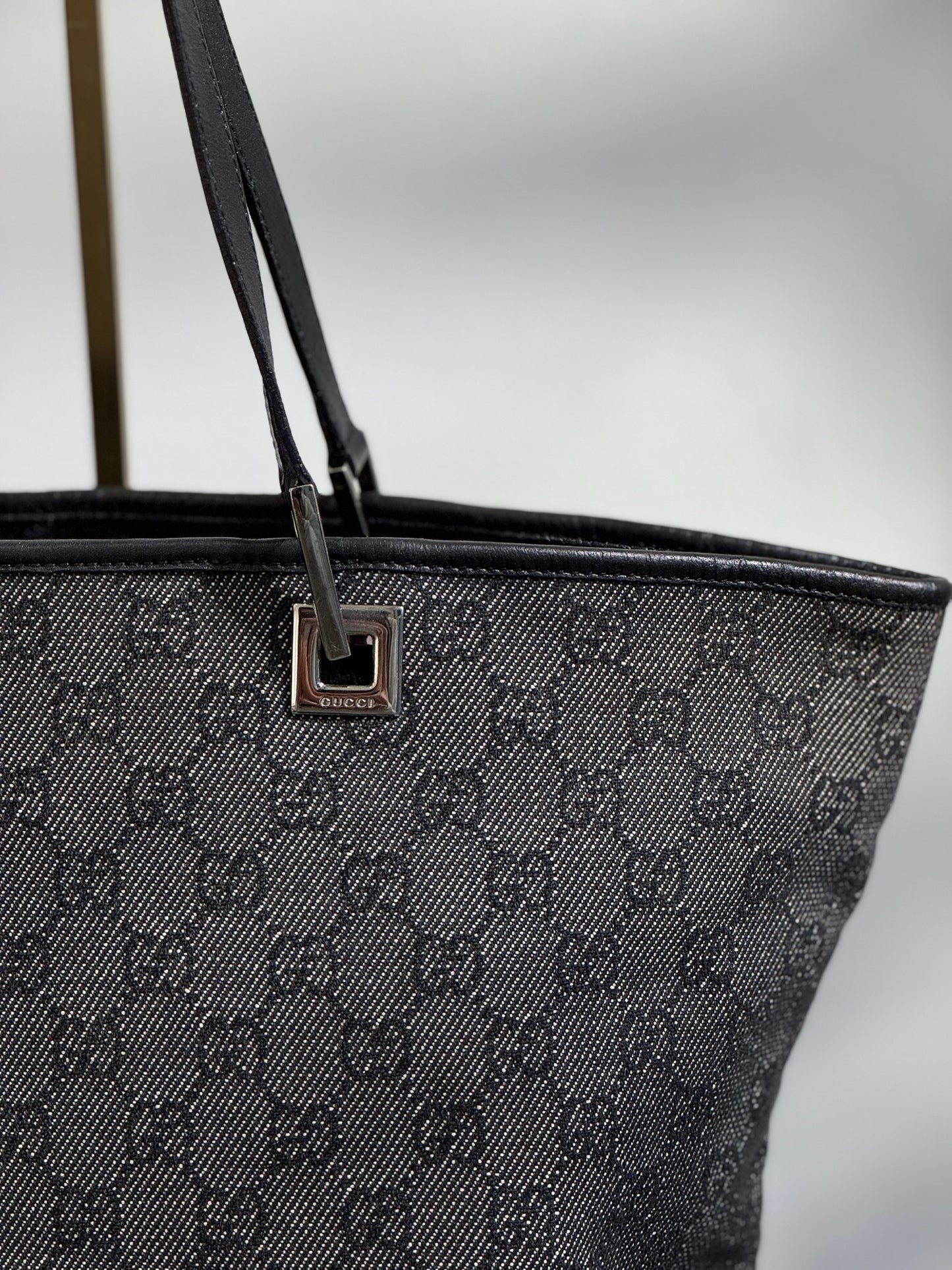 Grey canvas bag