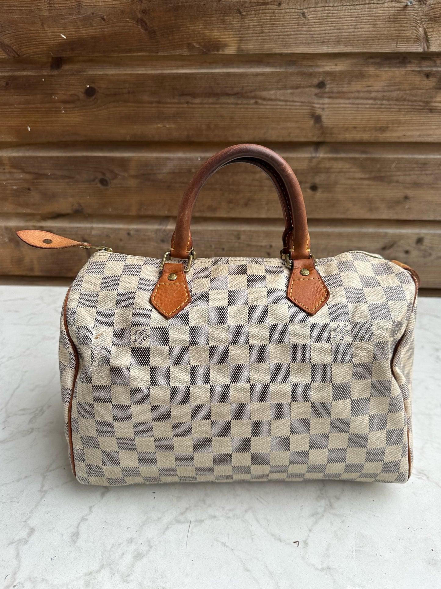 Speedy 30 in damier azur