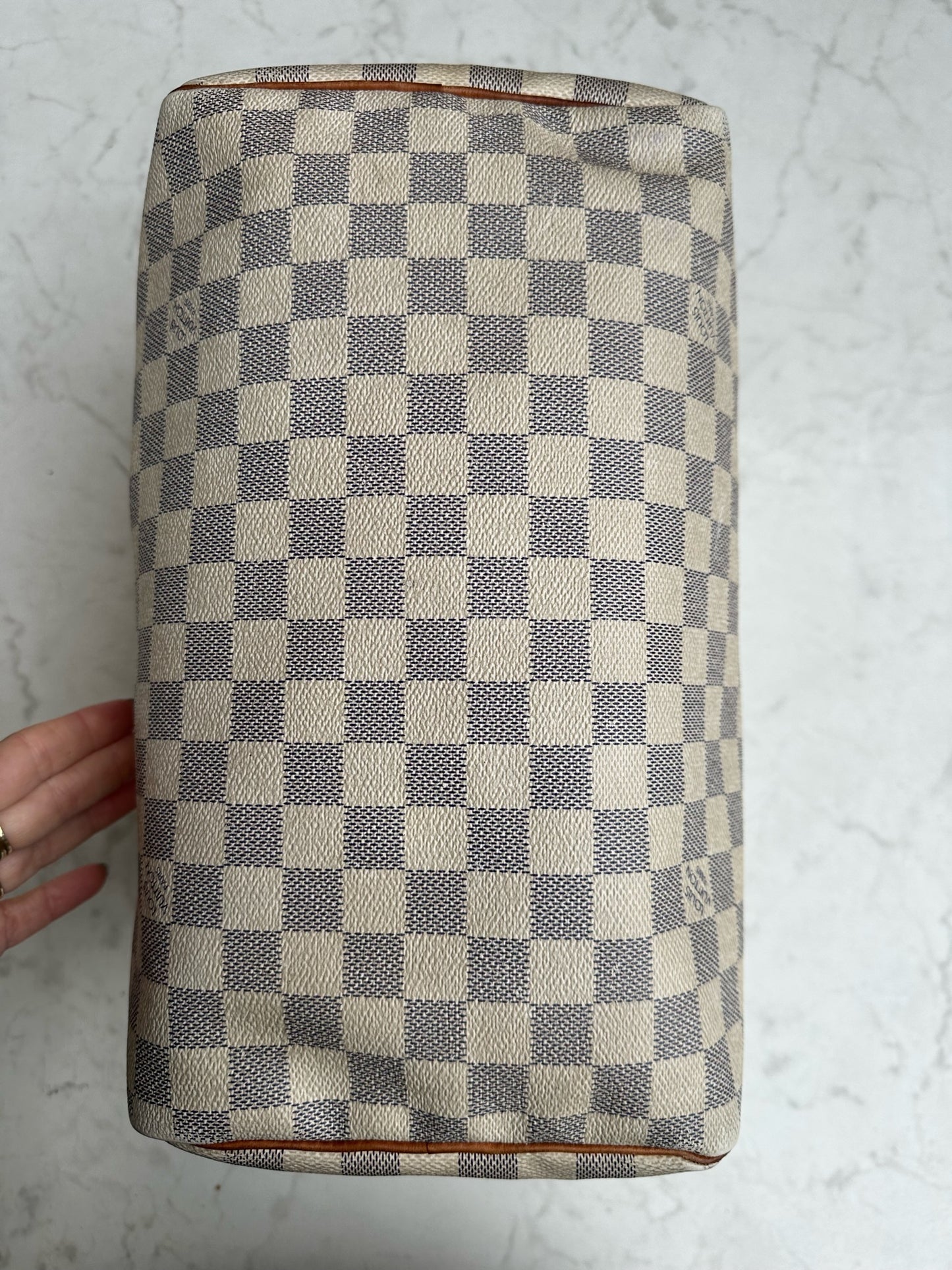 Speedy 30 in damier azur