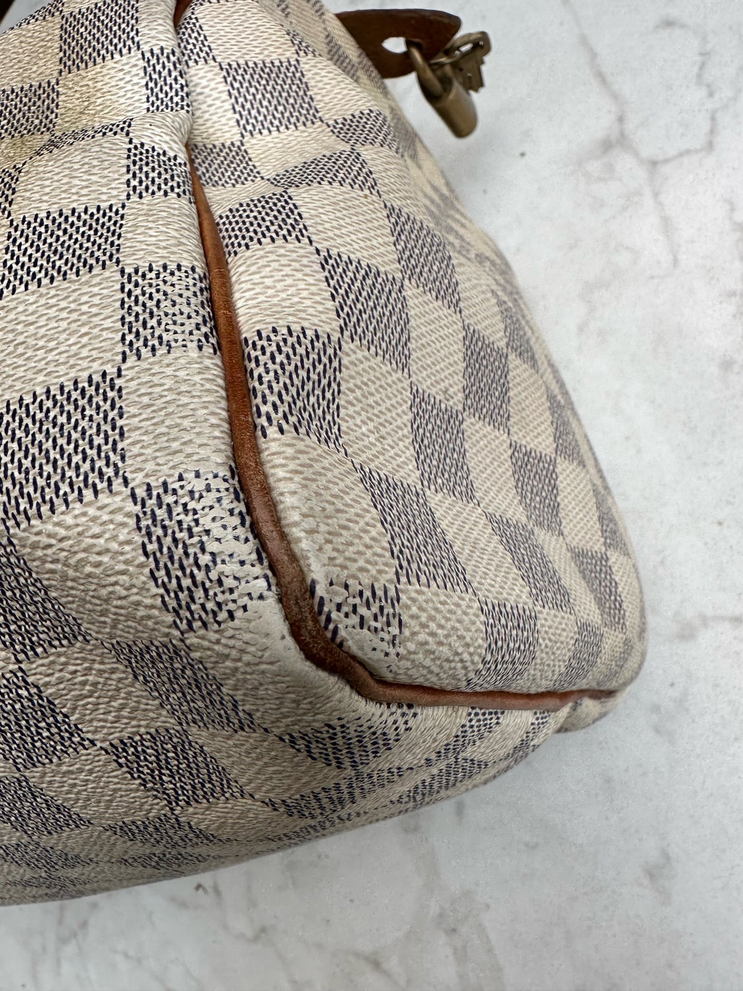 Speedy 30 in damier azur