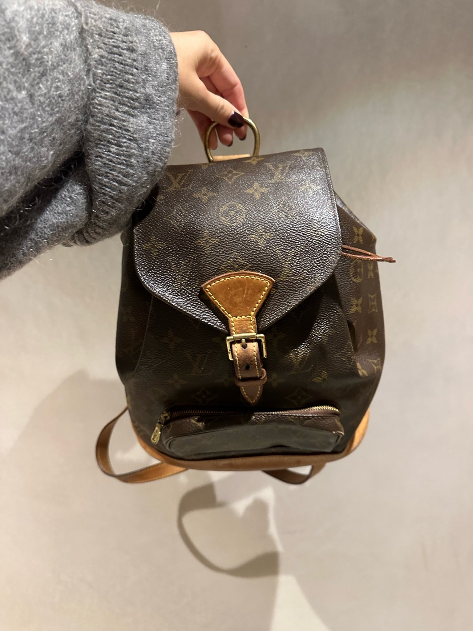 louis vuitton backpack sizes Montsouris Monogram Canvas Brown Canvas Bag (Pr Bags Brand Louis Vuitton | Chapman Steamer
