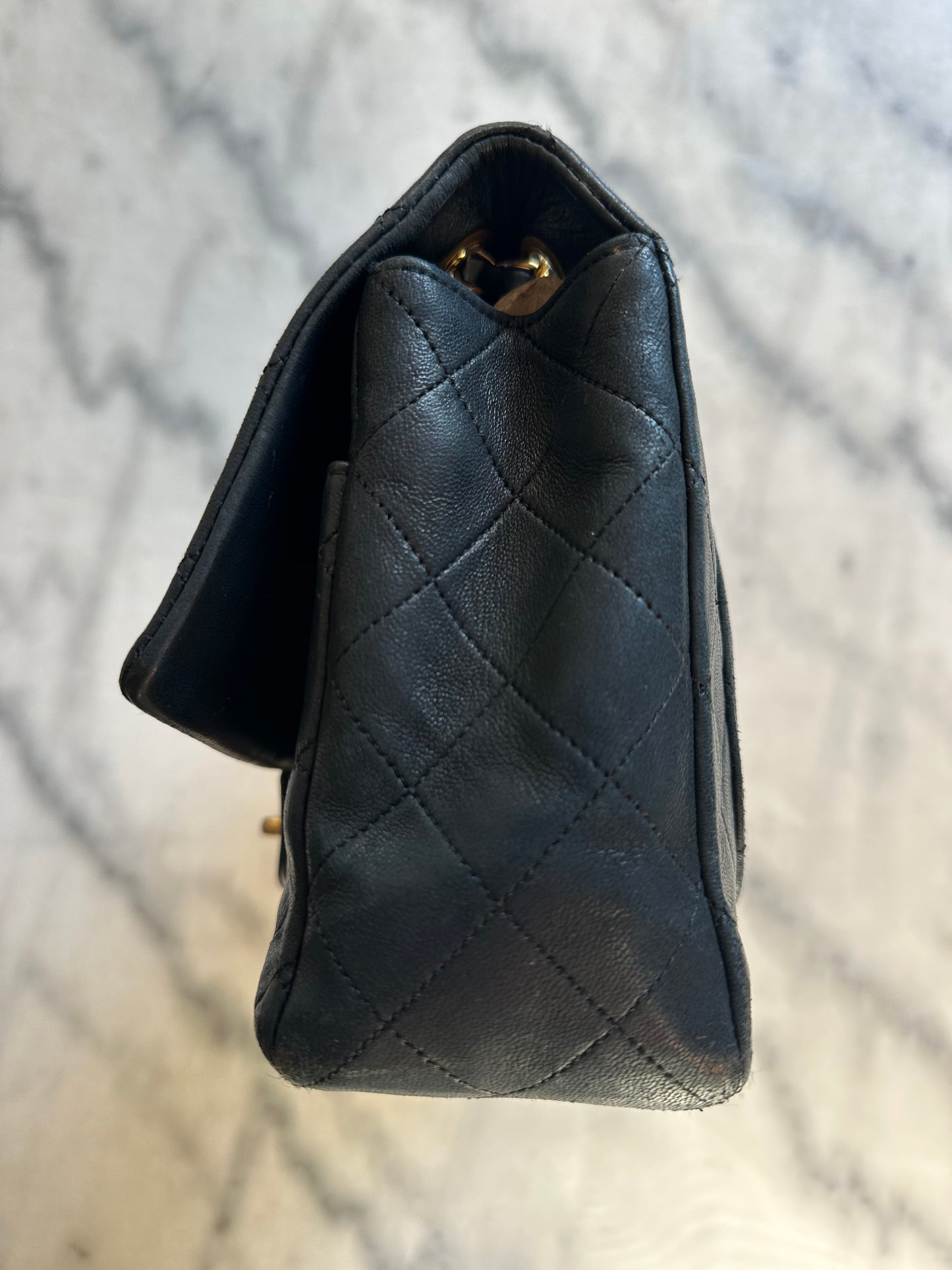 Chanel medium Classic double flap bag black