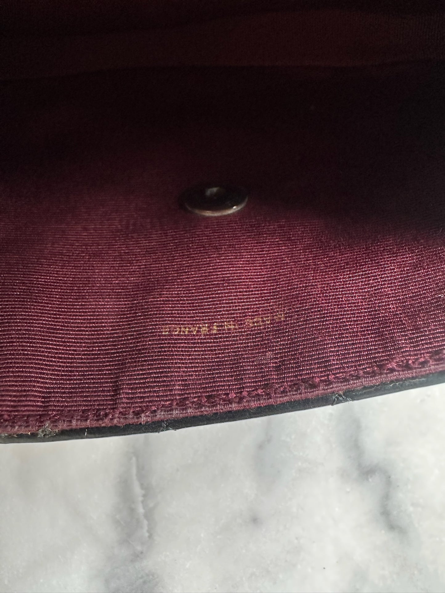 double flap half moon bag