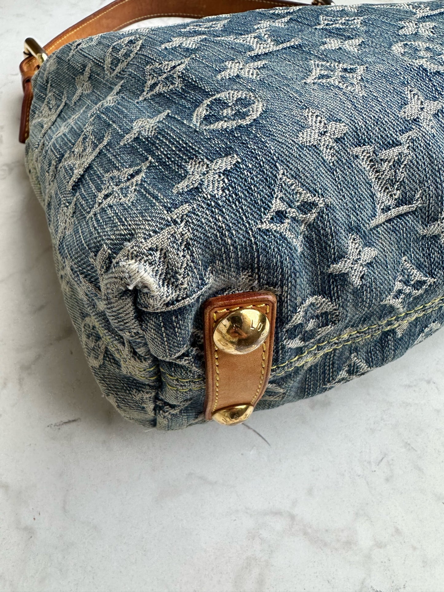 Baggy in blue denim canvas