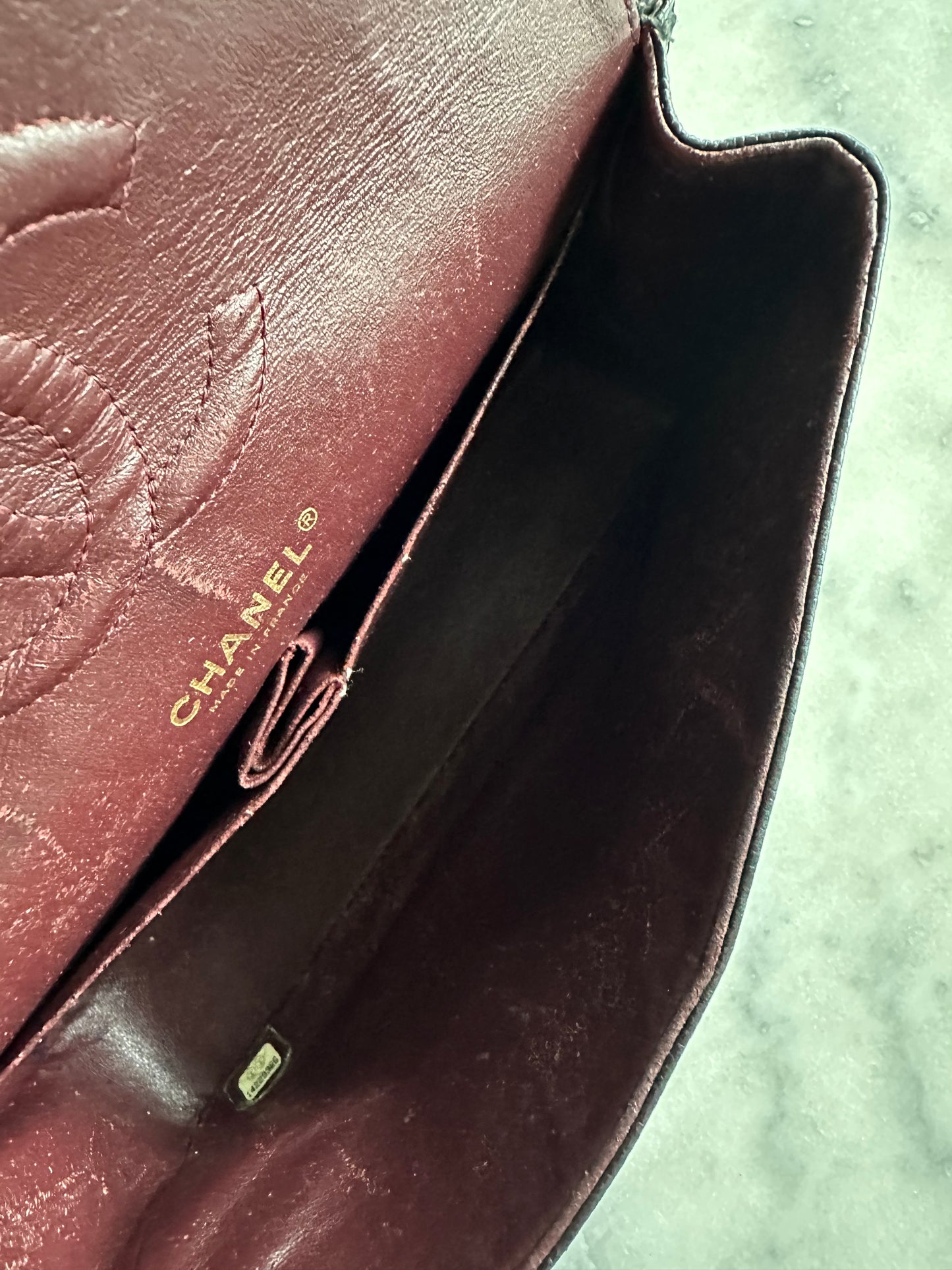 Chanel classic flap caviar