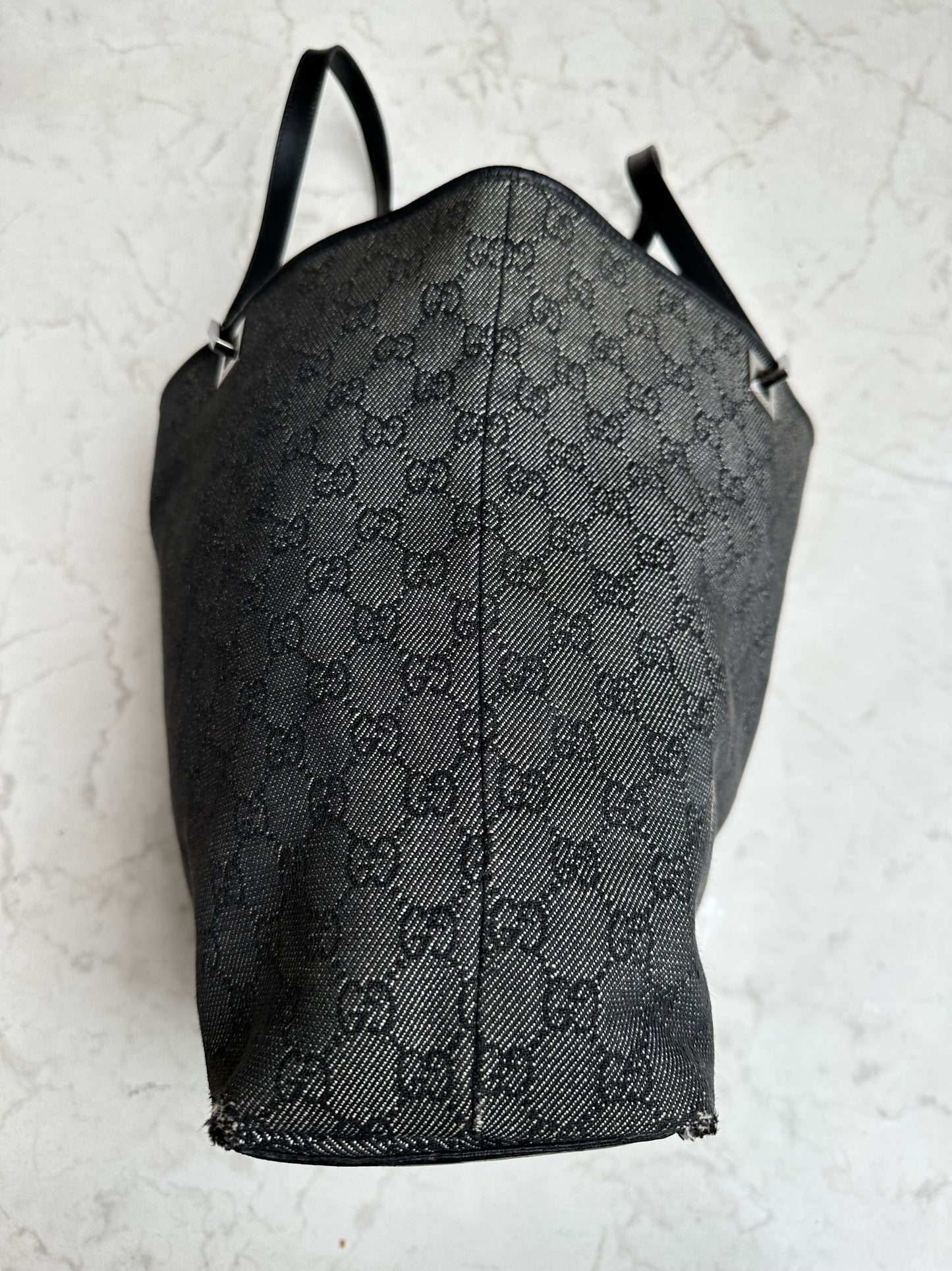 Grey canvas bag