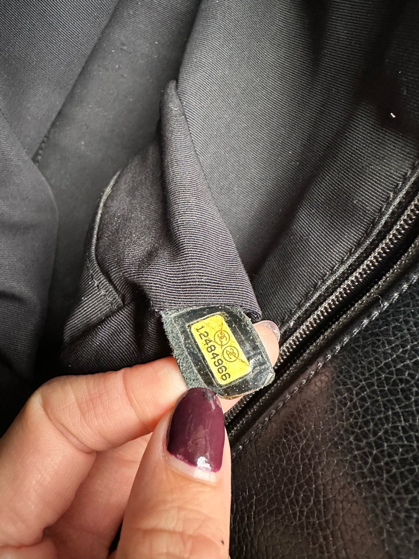 Leather handbag