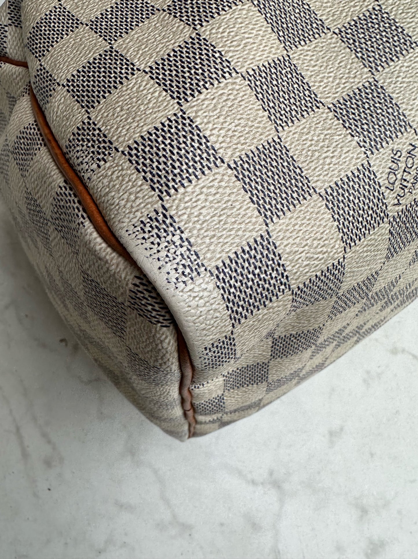 Speedy 30 in damier azur