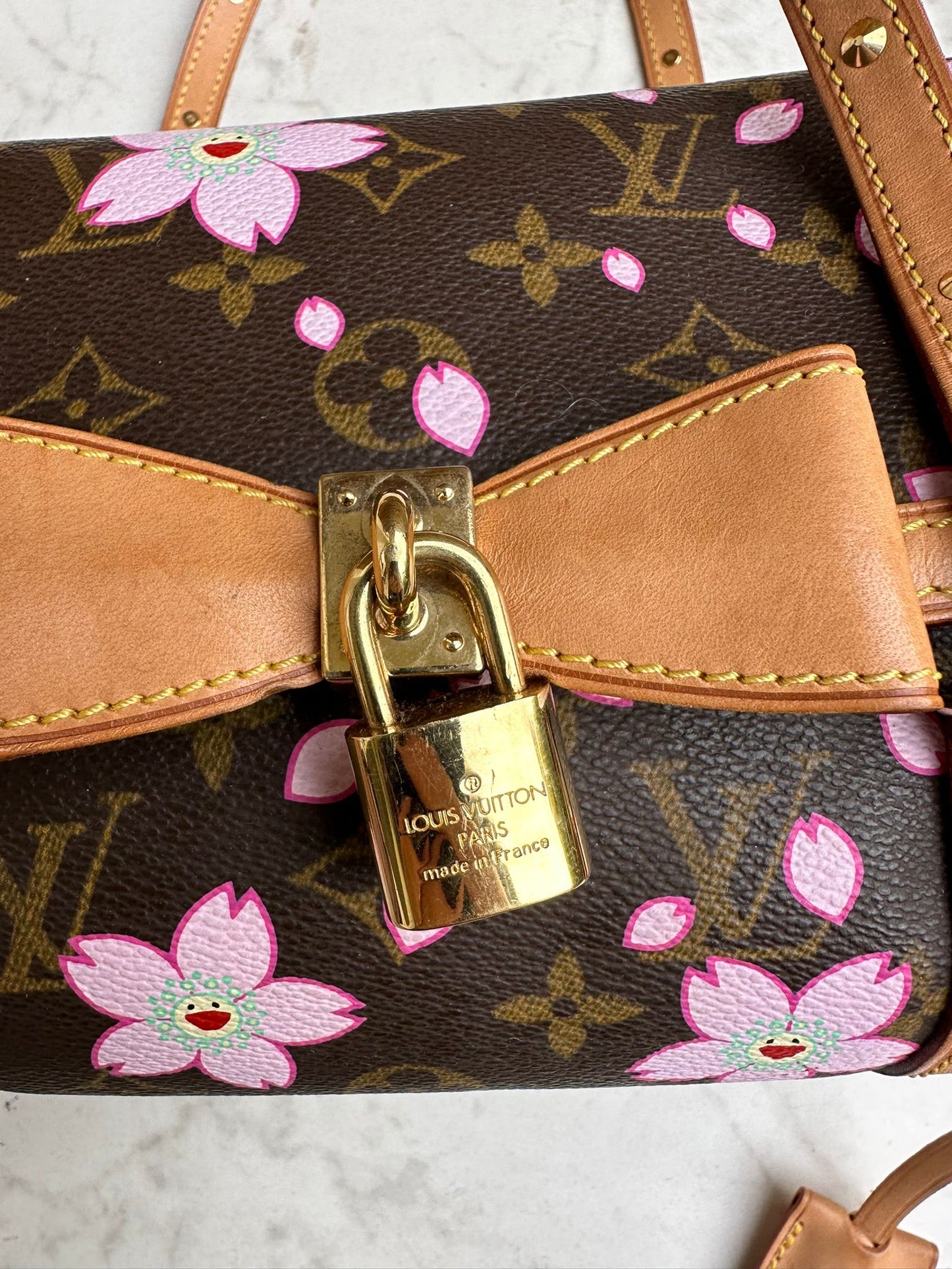 Takashi Murakami cherry blossom papillon bag