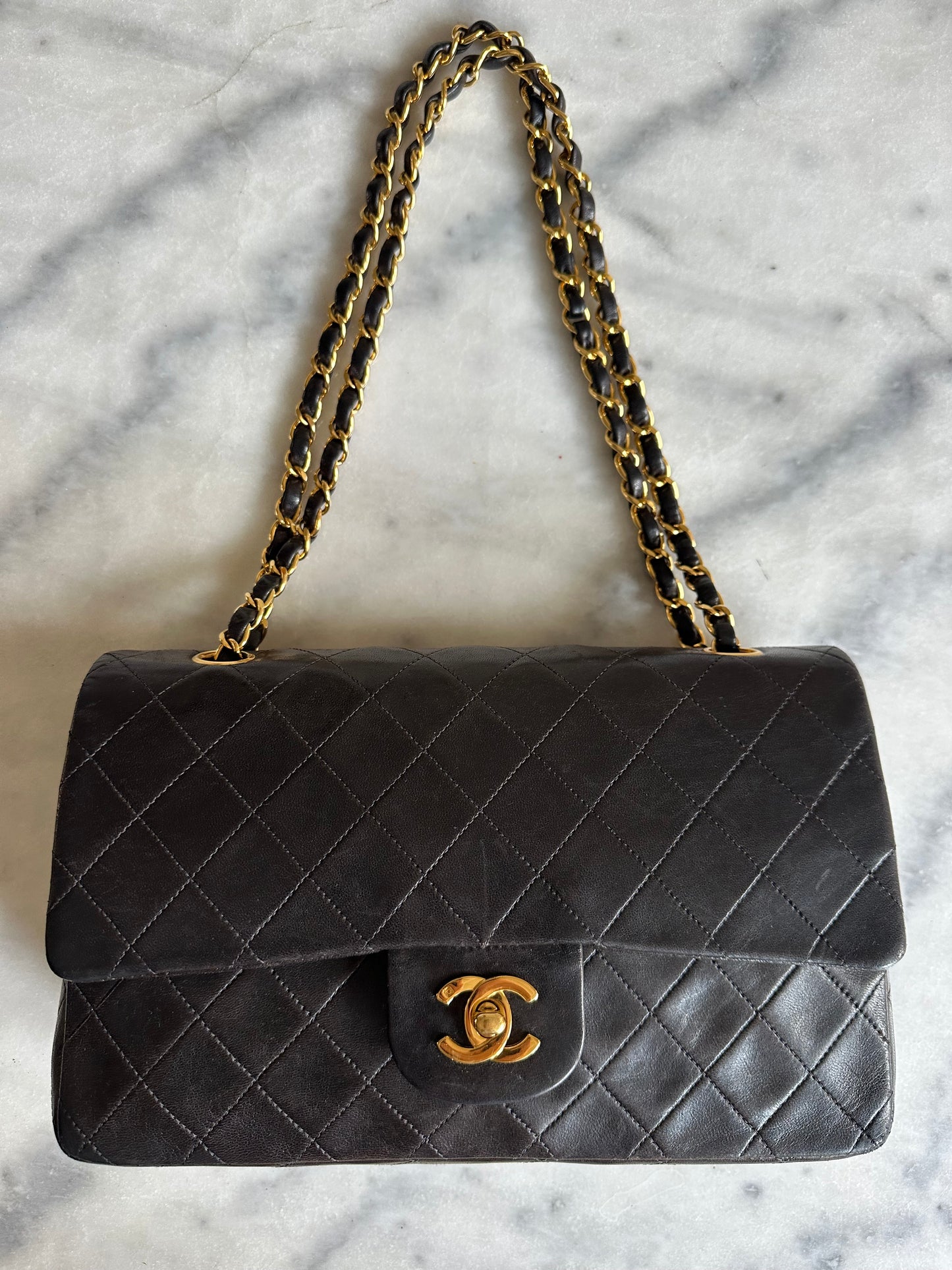 Chanel medium Classic double flap bag black