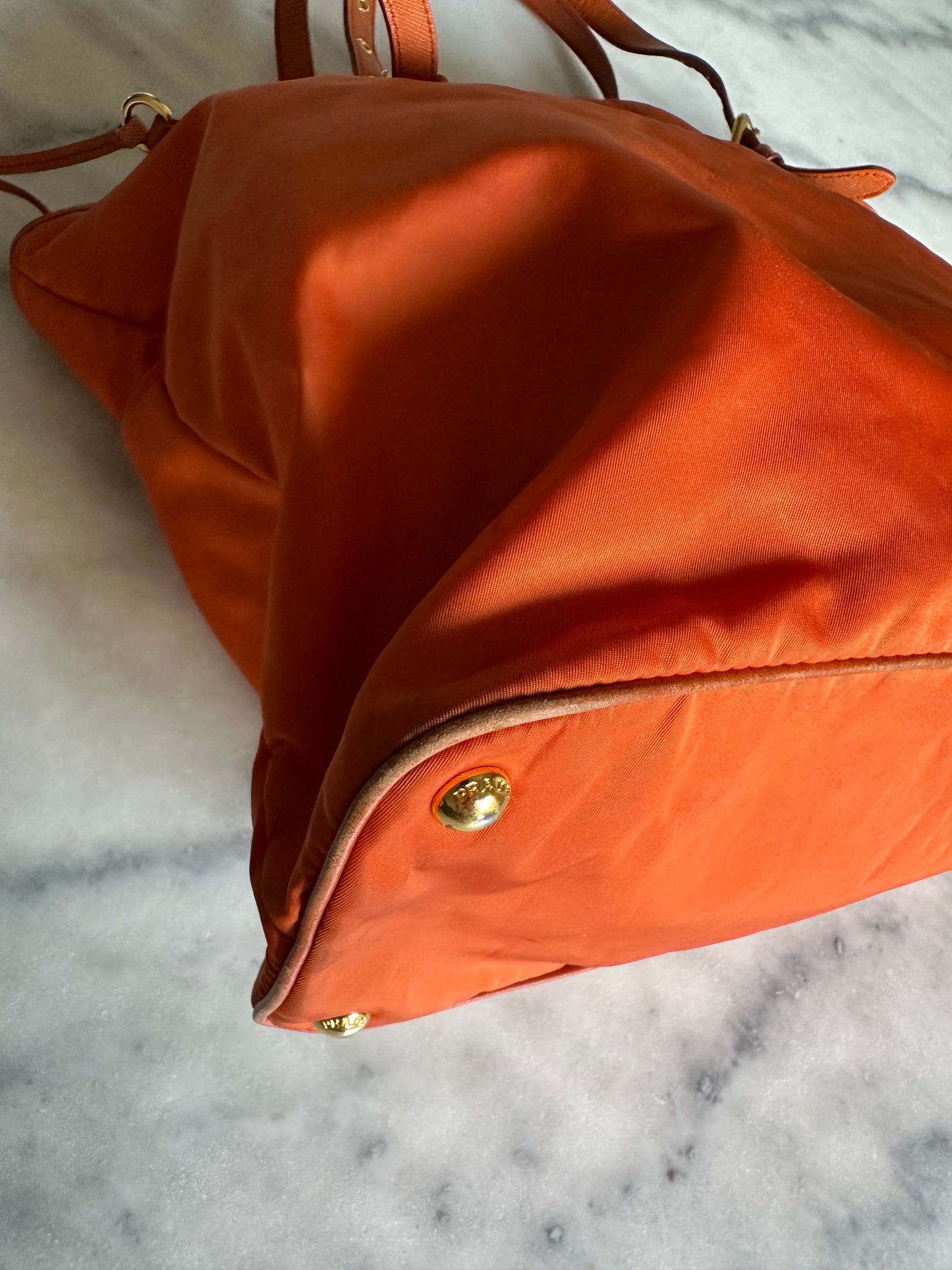 Prada shopper orange