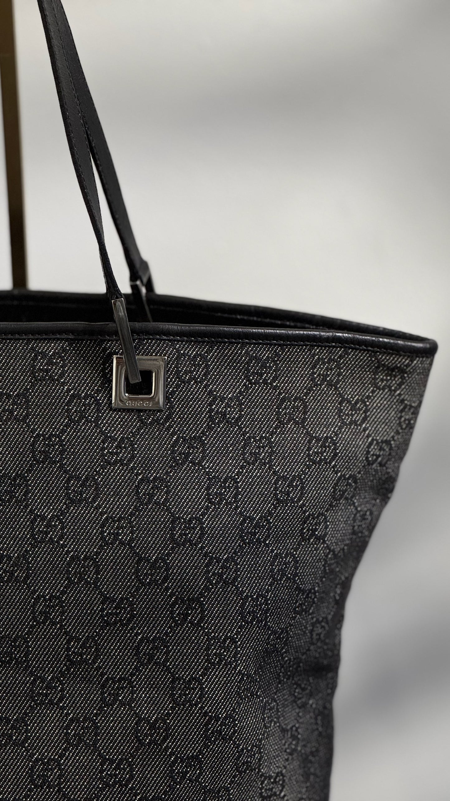 Grey canvas bag