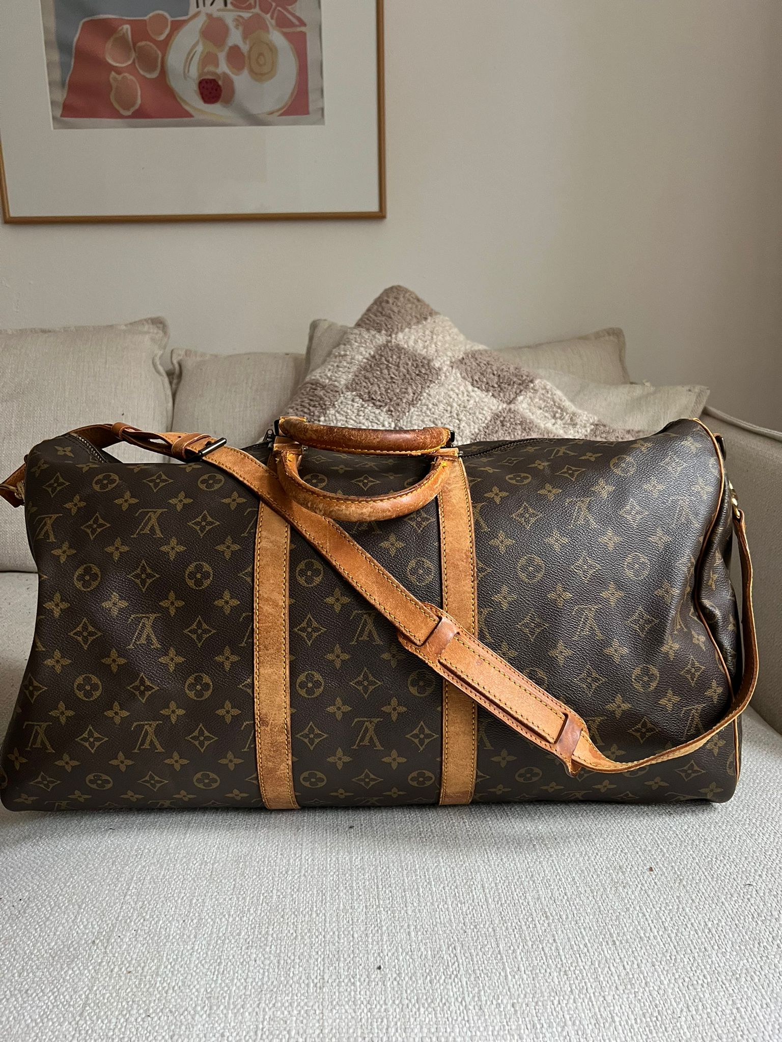 Louis Vuitton Keepall 55 Monogram Macassar – The Luxury Exchange PDX