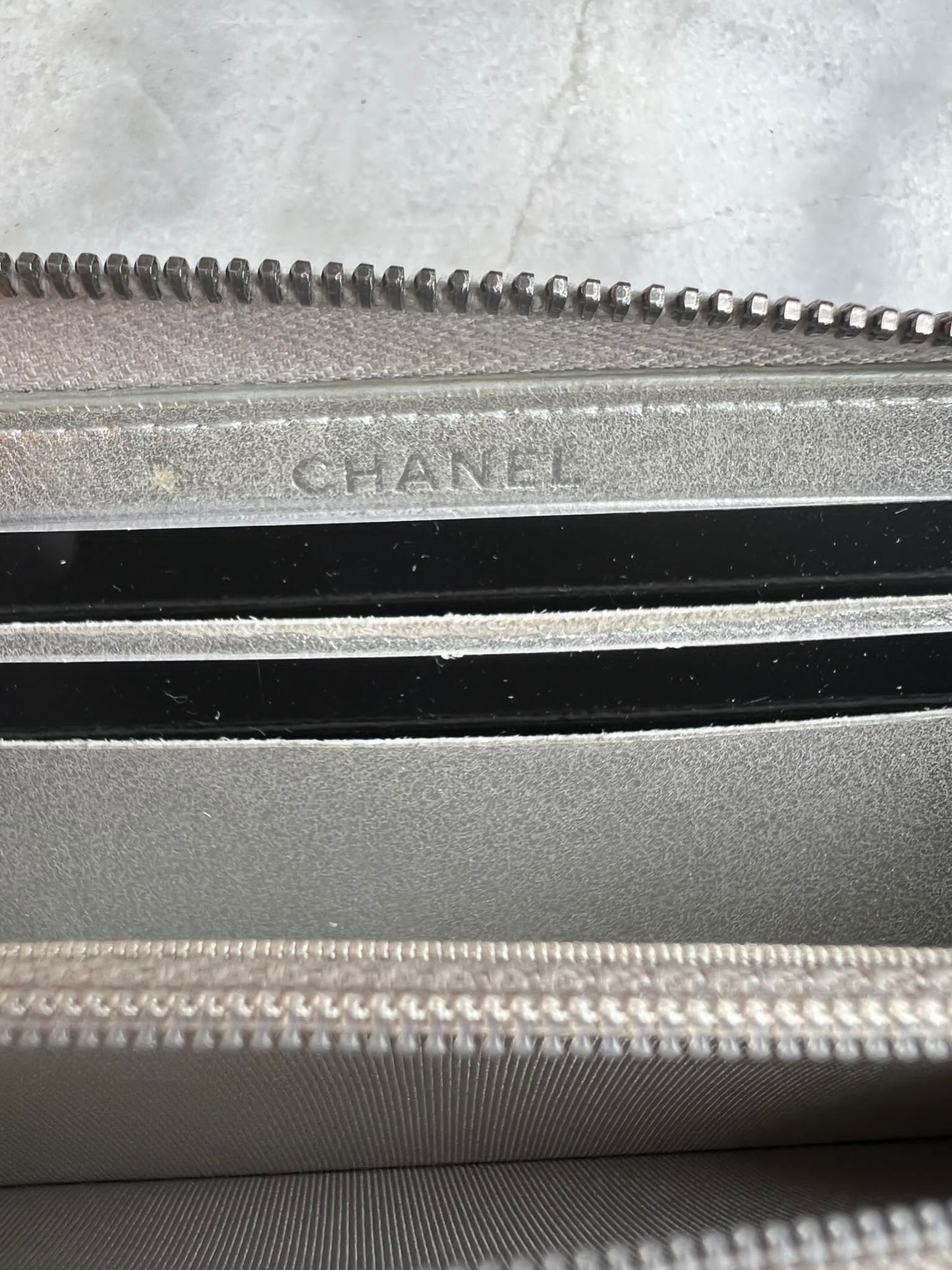 Chanel chevron wallet
