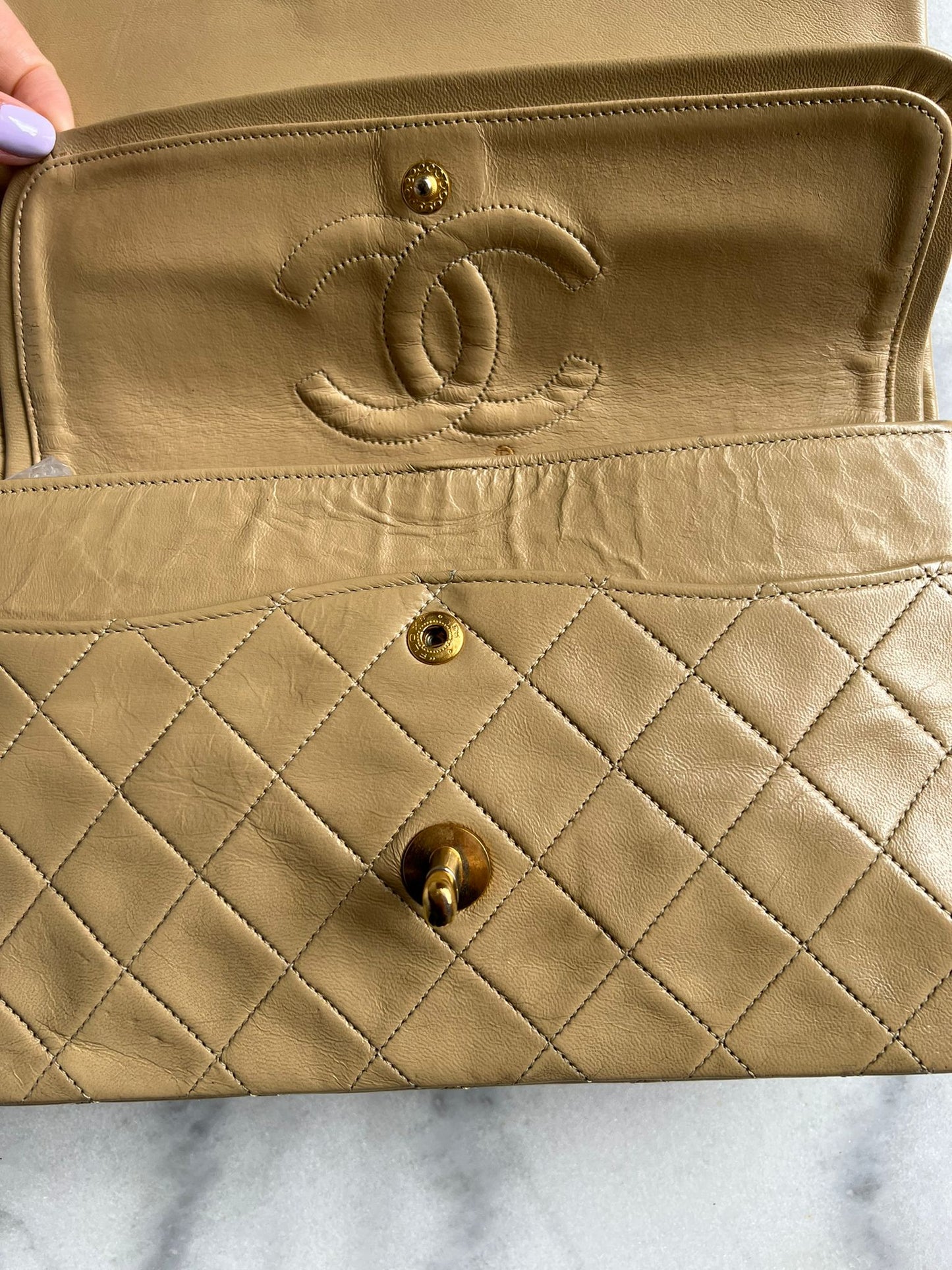 Vintage classic double flap