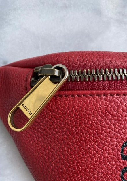 Leather clutch bag