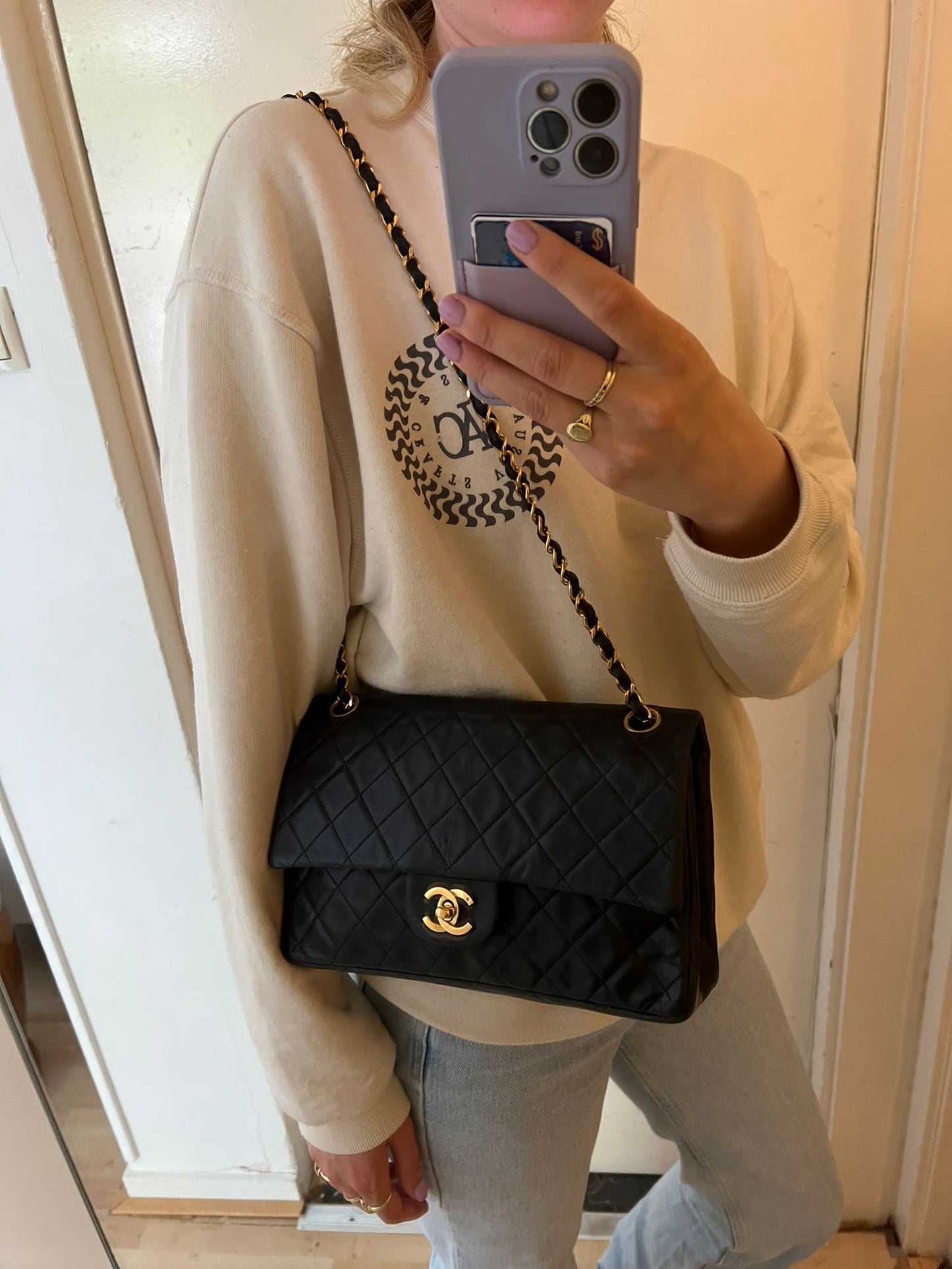 Vintage classic double flap