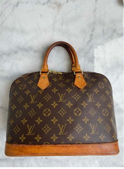 Alma leather handbag