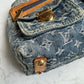 Baggy in blue denim canvas