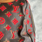 Louis Vuitton rouge monogram Tuffetage Deauville bag