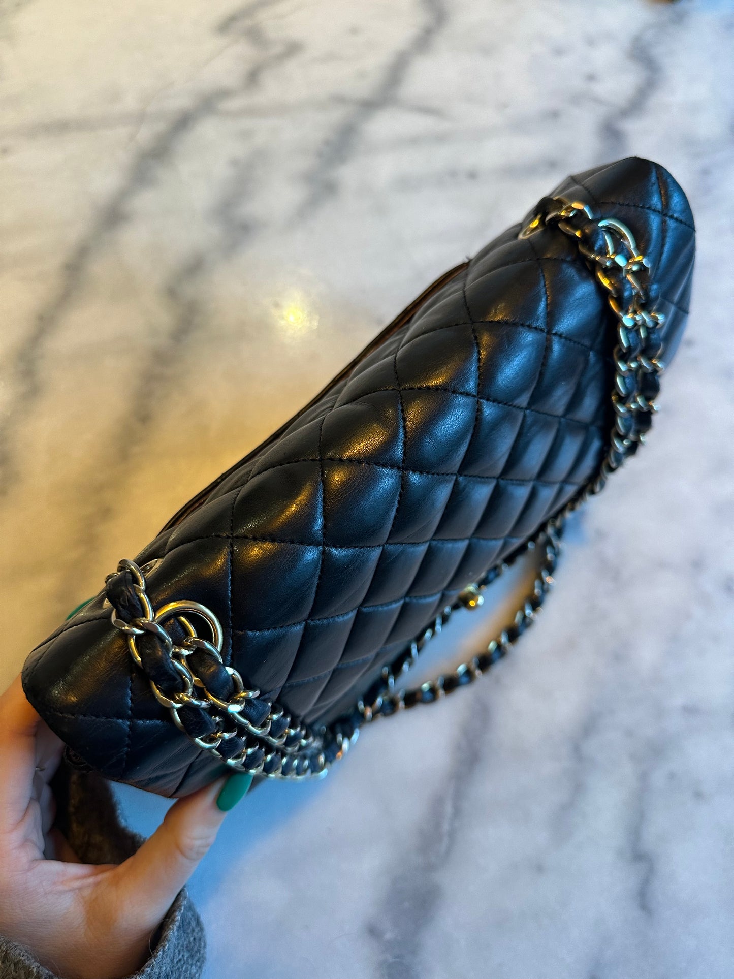 Chanel medium Classic double flap bag black