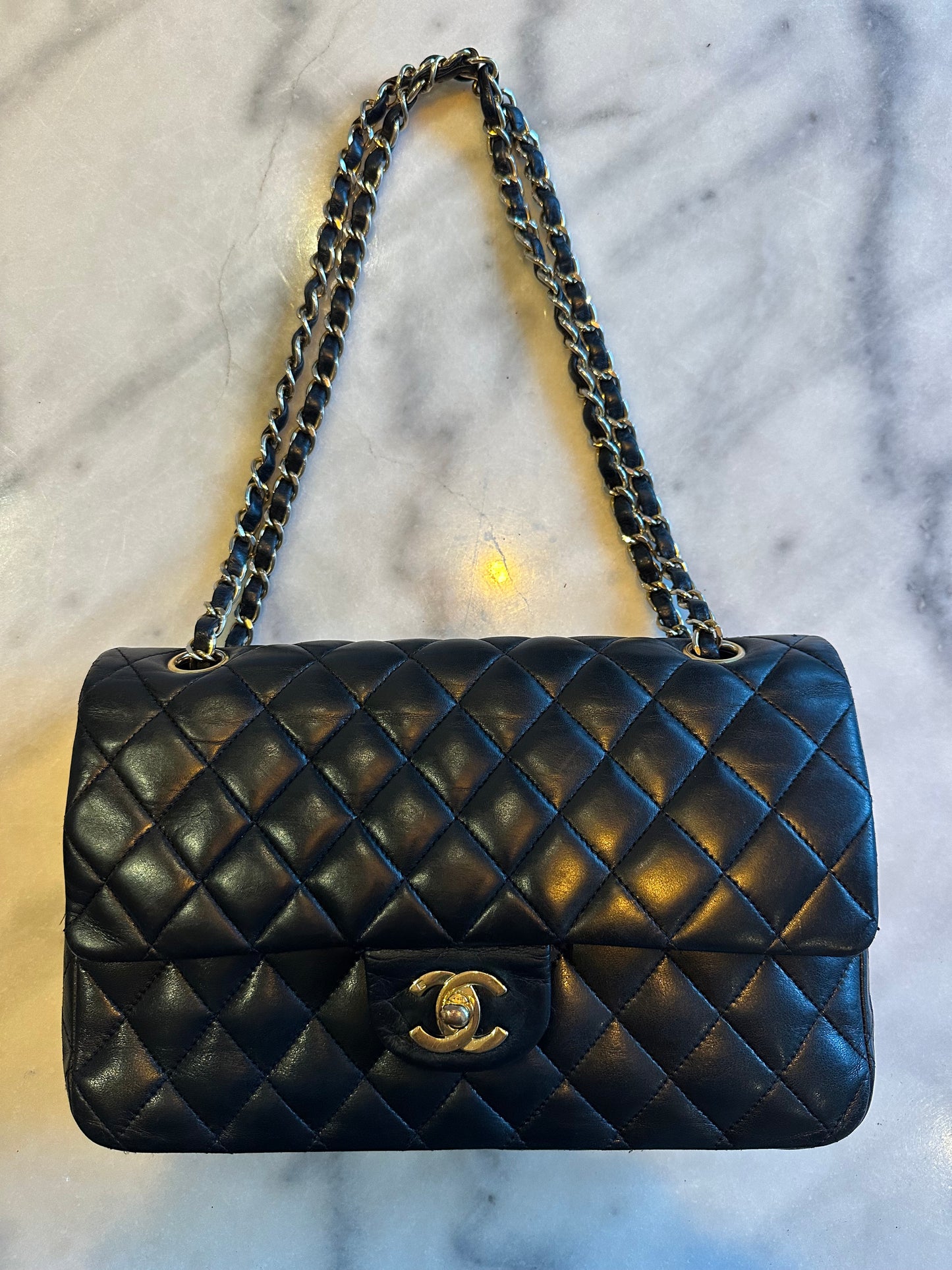Chanel medium Classic double flap bag black