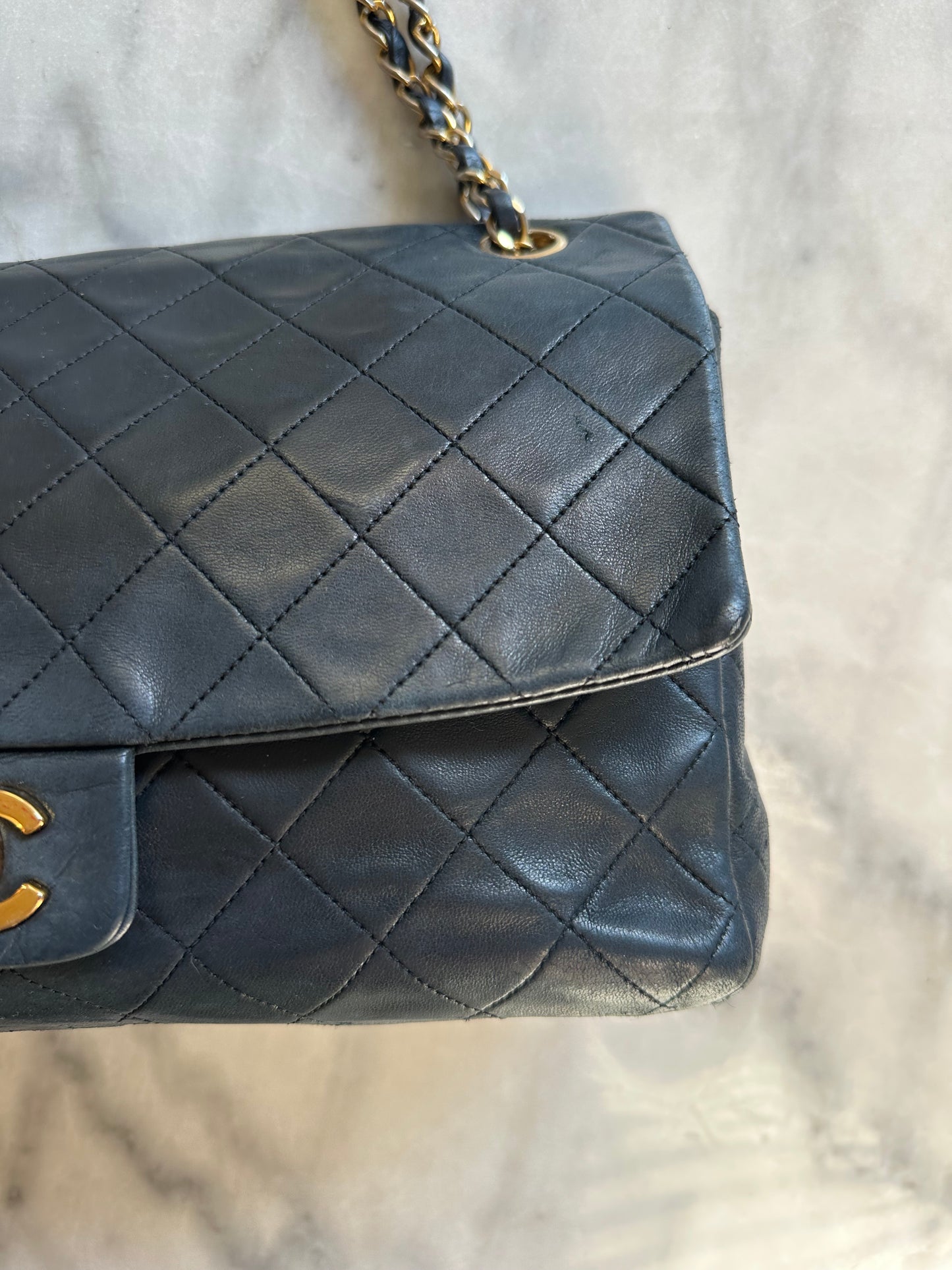 Chanel medium Classic double flap bag black