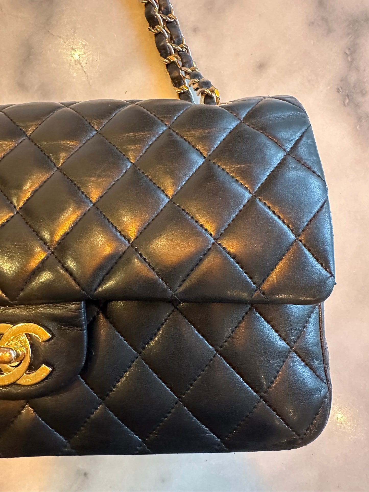 Chanel medium Classic double flap bag black