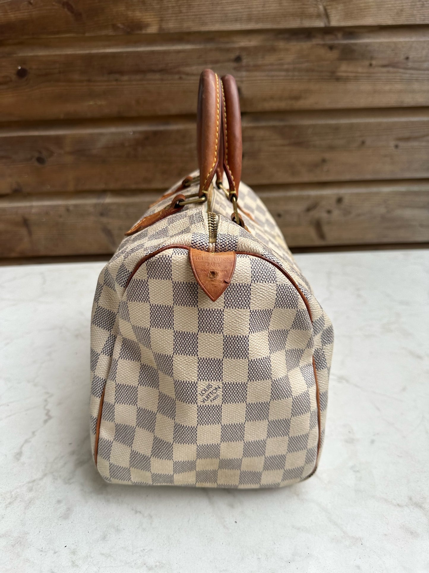 Speedy 30 in damier azur
