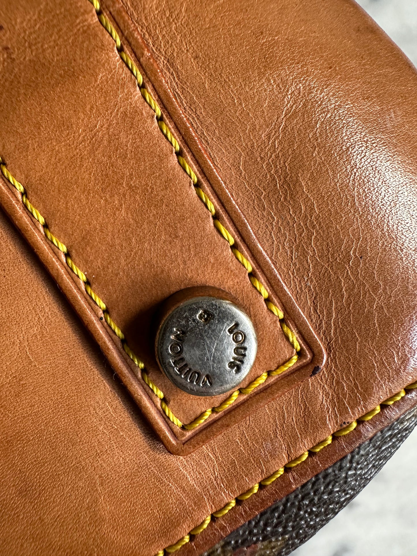 Louis Vuitton rouge monogram Tuffetage Deauville bag