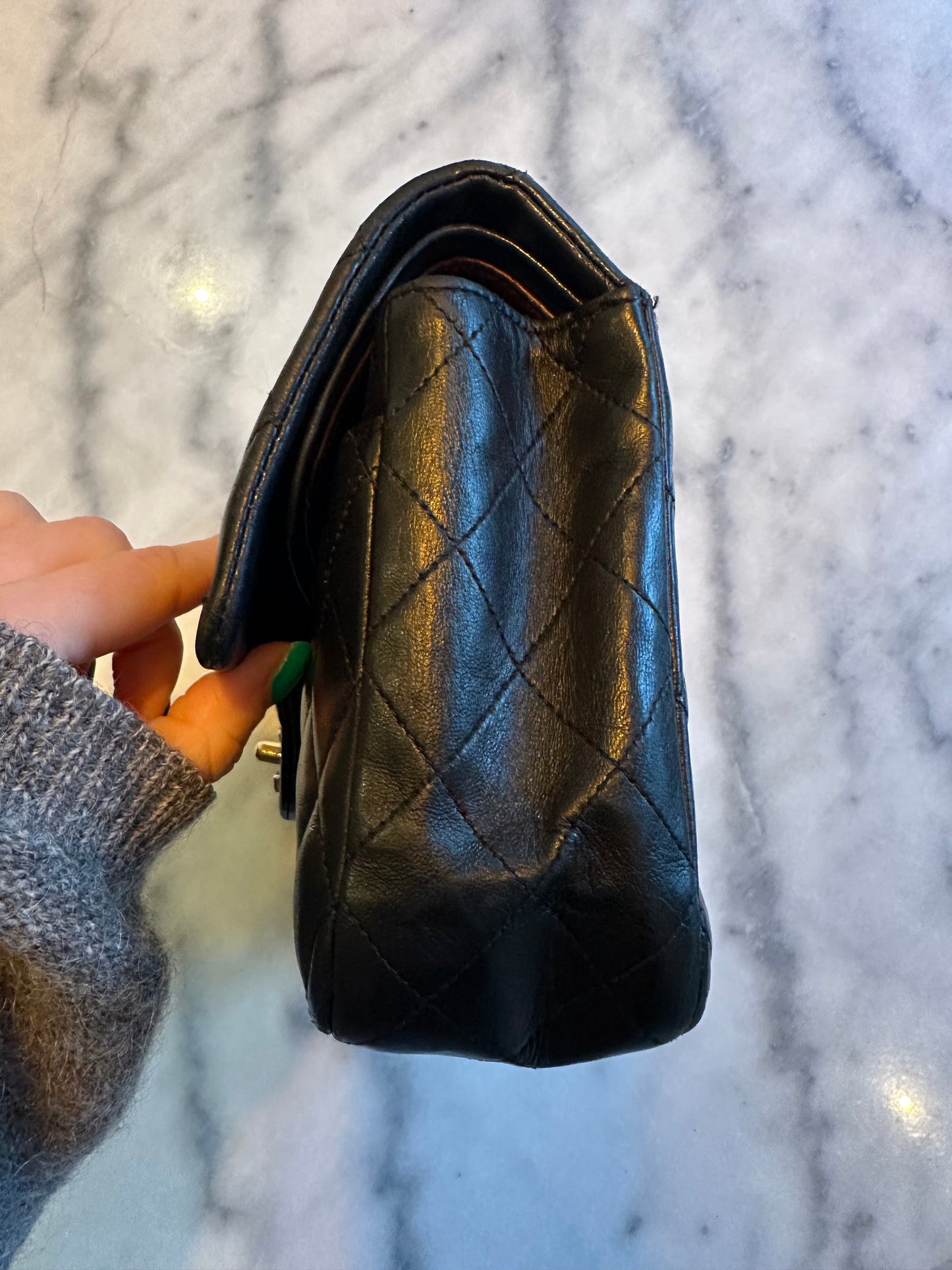 Chanel medium Classic double flap bag black