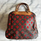 Louis Vuitton rouge monogram Tuffetage Deauville bag