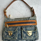 Baggy in blue denim canvas